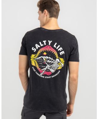 Salty Life Men's Hidden Paradise T-Shirt in Black