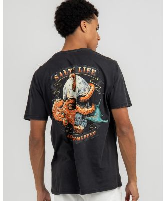 Salty Life Men's Into The Deep T-Shirt in Black