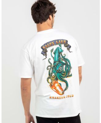 Salty Life Men's Kraken T-Shirt in White
