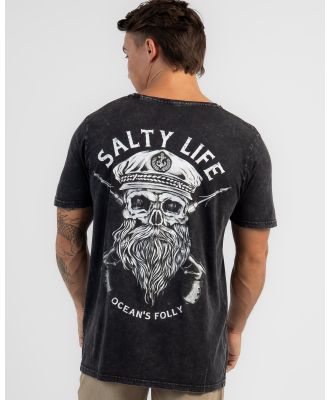 Salty Life Men's Overboard T-Shirt in Black