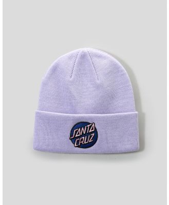 Santa Cruz Girls' Other Dot Beanie Hat in Purple