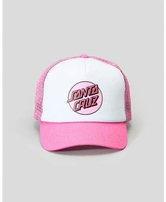 Santa Cruz Girls' Other Dot Trucker Cap in Pink