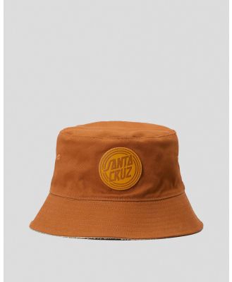 Santa Cruz Men's Alt Dot Mono Patch Bucket Hat in Brown