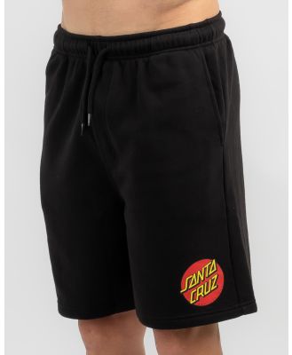 Santa Cruz Men's Classic Dot Track Shorts in Black