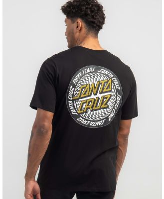 Santa Cruz Men's Infinite Ringed Dot T-Shirt in Black