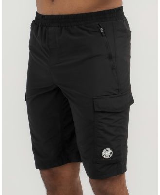 Santa Cruz Men's Mfg Dot Badge Cargo Shorts in Black