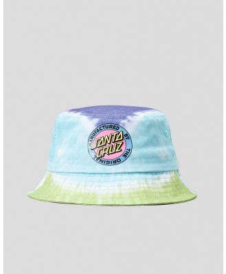 Santa Cruz Women's Mfg Dot Retro Bucket Hat in Blue