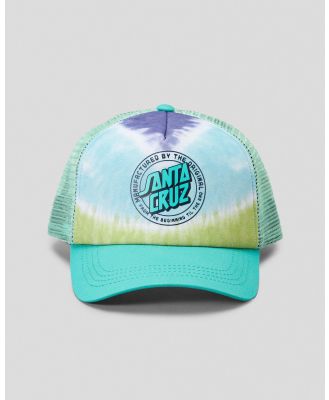 Santa Cruz Women's Mfg Dot Trucker Cap in Green