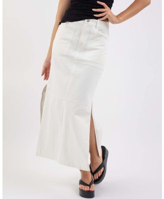 Sassy Hills Fashion Women's Abby Maxi Skirt in White