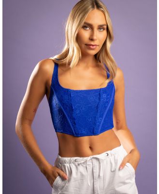 Secret Wishes Women's Shanni Corset Top Underwear in Blue