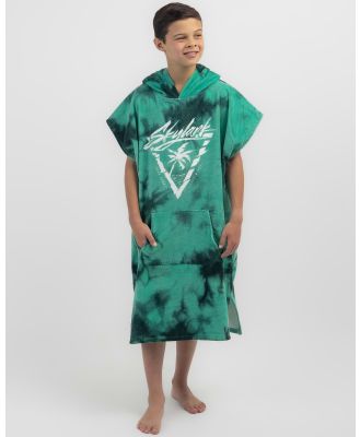 Skylark Boys' Pulse Hooded Towel in Green