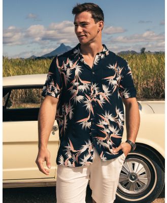 Skylark Men's Botanica Short Sleeve Shirt in Navy
