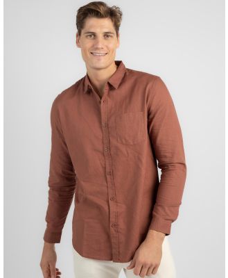 Skylark Men's Hemp Long Sleeve Shirt in Brown
