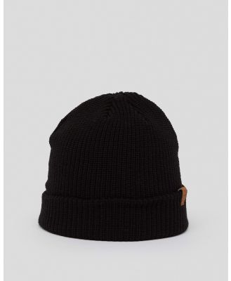 Skylark Men's Litterol Slouch Beanie Hat in Black