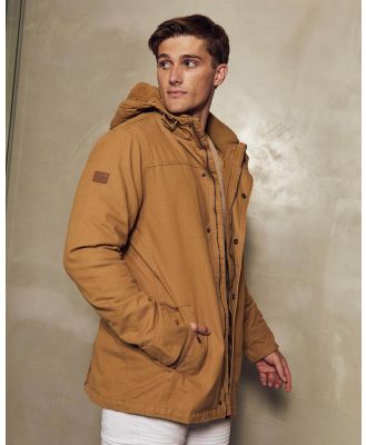 Skylark Men's Potluck Hooded Jacket in Brown