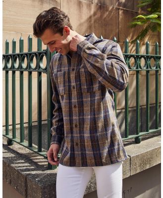 Skylark Men's Tweed Long Sleeve Flannel Shirt