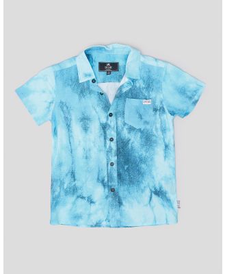 Skylark Toddlers' Spliced Short Sleeve Shirt in Blue