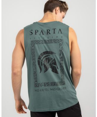 Sparta Men's Dagger Muscle Tank Top in Green