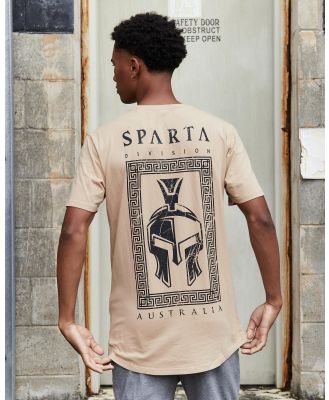 Sparta Men's Shield T-Shirt in Brown