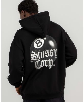 Stussy Men's 8 Ball Corp Hoodie in Black