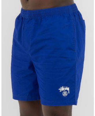 Stussy Men's Basic Stock Beach Shorts in Blue