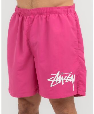 Stussy Men's Big Stock Board Shorts in Pink