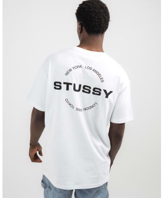Stussy Men's City Circle T-Shirt in White