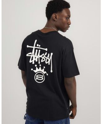 Stussy Men's Graffiti Crown T-Shirt in Black