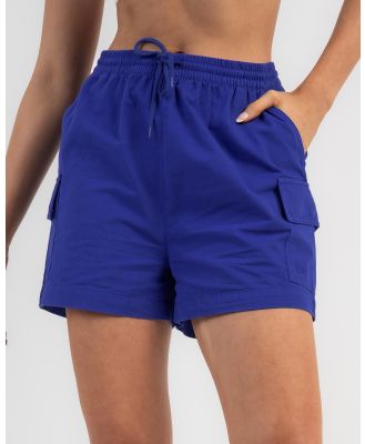 Stussy Women's Drew Cargo Beach Shorts in Blue