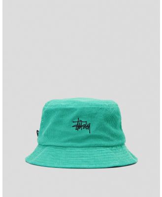 Stussy Women's Graffiti Cord Bucket Hat in Green