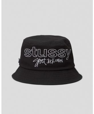Stussy Women's Sport 100 Bucket Hat in Black