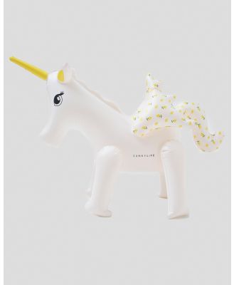 Sunnylife Mima Unicorn Inflatable Sprinkler in White