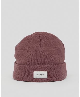 The Critical Slide Society Men's Institute Beanie Hat in Purple
