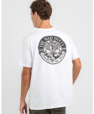 The Mad Hueys Men's Cheers For The Beers T-Shirt in White