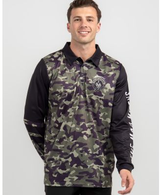 The Mad Hueys Men's Fk Off I'm Fishing Fishing Jersey in Camo