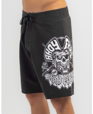The Mad Hueys Men's High Tide 19 Board Shorts in Black