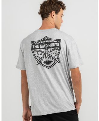 The Mad Hueys Men's Raider Fk Off Fishing T-Shirt in Grey