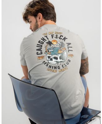 The Mad Hueys Men's Still Catching Fk All T-Shirt in Grey