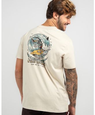 The Mad Hueys Men's Surfing Shoey T-Shirt in Grey