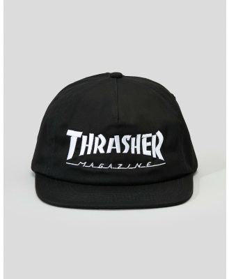 Thrasher Men's Mag Logo Snapback Cap in Black