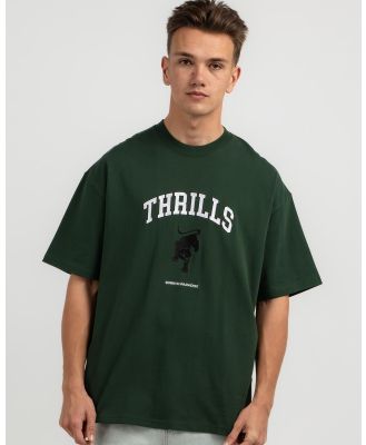 Thrills Men's Hard Knocks Box Fit T-Shirt in Green