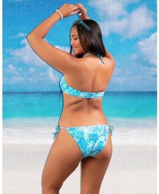 Topanga Women's Calypso Tie Side Bikini Bottom in Blue