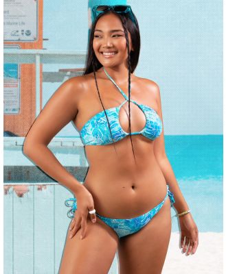 Topanga Women's Calypso Triangle Bikini Top in Blue