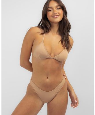 Topanga Women's Coco Fixed Triangle Bikini Top in Brown
