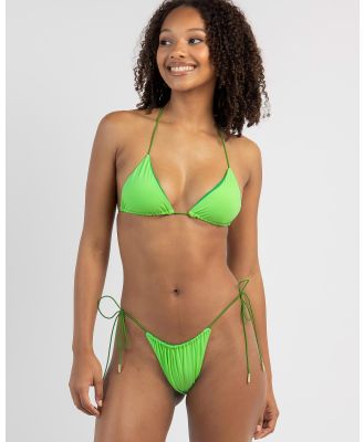 Topanga Women's Emi Reversible Bikini Top in Green