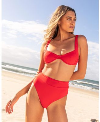 Topanga Women's Jett Underwire Bikini Top in Red