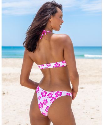 Topanga Women's Marina High Cut Bikini Bottom in Pink