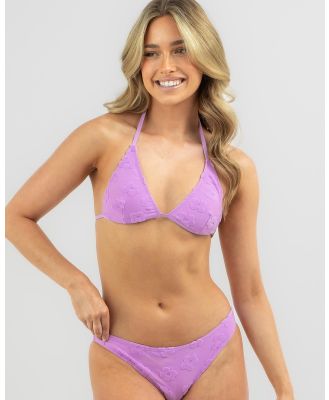 Topanga Women's Meadow Sliding Triangle Bikini Top in Purple