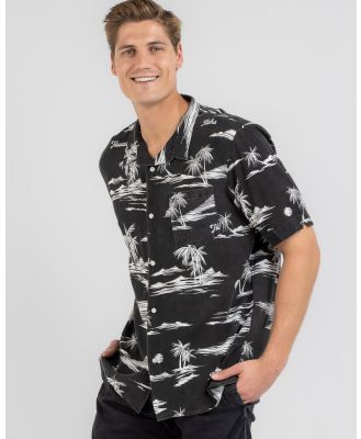 Town & Country Surf Designs Men's Island Time Short Sleeve Shirt in Black