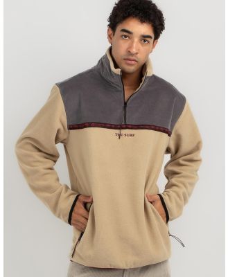 Town & Country Surf Designs Men's Kohala Polar Fleece Sweatshirt in Natural